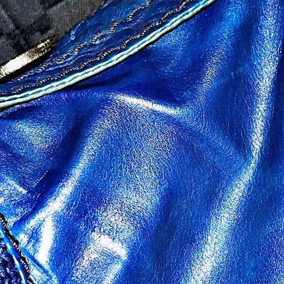 Authentic Gucci 04 AW Tom Ford Blue Madonna Leather Bomber Jacket - Picture 7 of 15